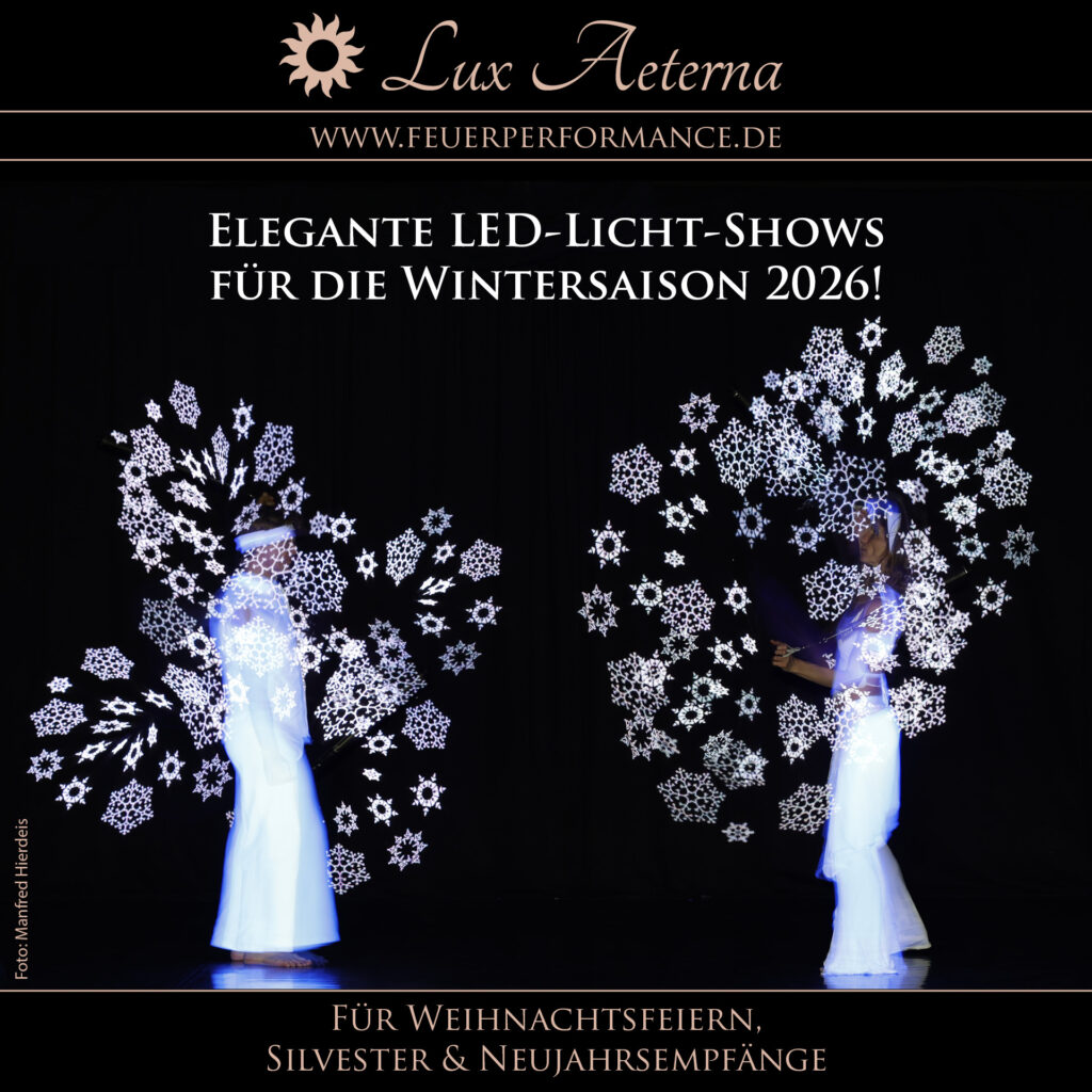 LED Lichtshow für Weihnachtsfeiern