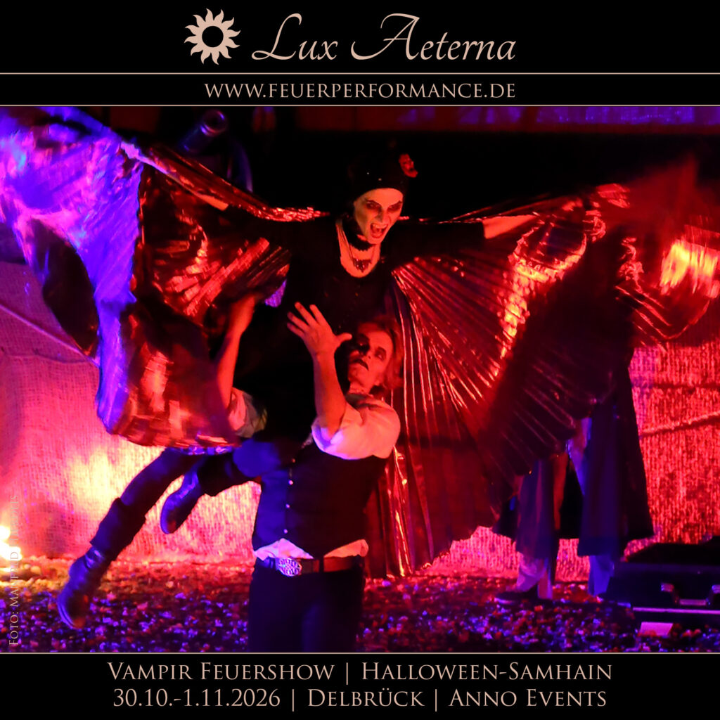Vampir-Grusel-Feuershow-Halloween