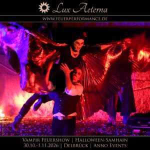 Vampir-Grusel-Feuershow-Halloween